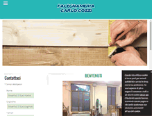 Tablet Screenshot of falegnameriacarlocozzi.com